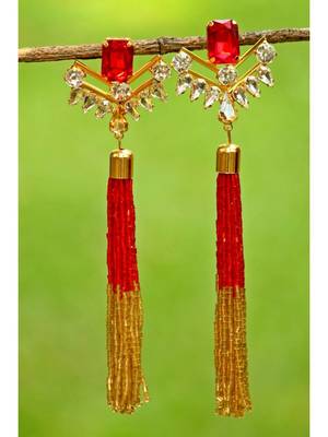 Red earrings 1