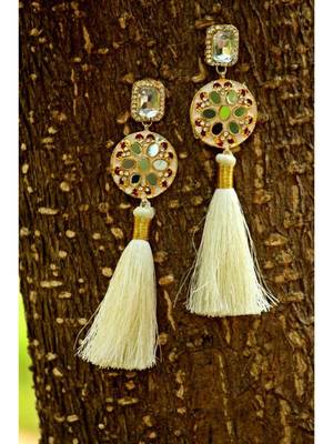 White earrings 1