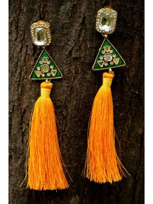Yellow earrings 1