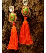 Orange earrings