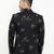 Black Printed Single Breasted Casual Men Blazer