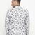 White Printed Single Breasted Casual Men Blazer