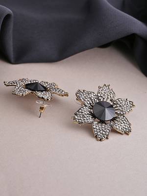 Copper crystal earrings 1