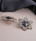 Copper crystal earrings