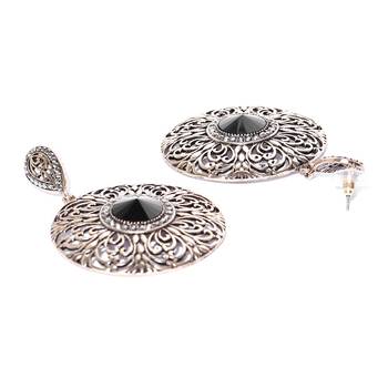 Copper crystal earrings 4