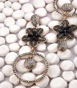 Copper zircon   earrings