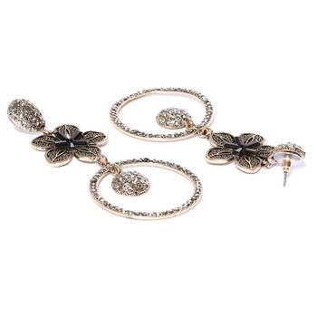 Copper zircon   earrings 4