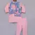 Blue Printed Nehru Jacket Set