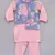 Blue Printed Nehru Jacket Set