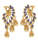 Saizen Gold Plated Fancy Party Wear Stylish Pearl Alloy Jhumki Earring Alloy Drops & Danglers