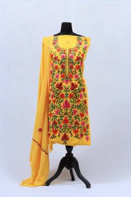 Yellow Aari Cotton Salwar 1