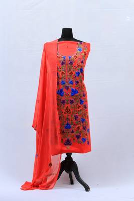 Pink Aari Silk Salwar 1