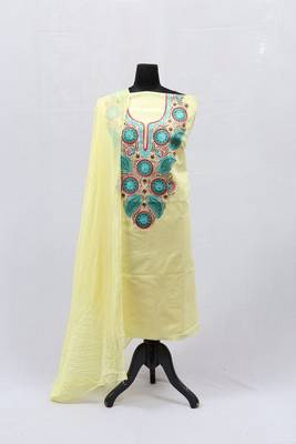 Yellow Aari Cotton Salwar 1