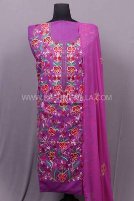 Purple Aari Cotton Salwar 1