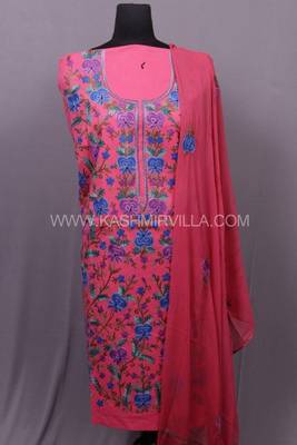 Pink Aari Cotton Salwar 1