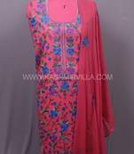 Pink Aari Cotton Salwar