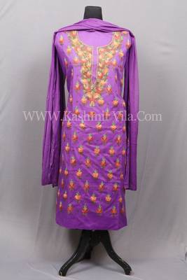 Purple Aari Cotton Salwar 1