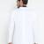 White Printed Single Breasted Casual Men Blazer
