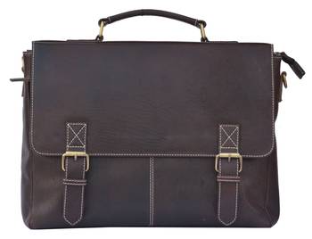 Annodyne Leather Messenger Bags For Men Office Laptop Bag (Dimension : L-15.74 Inch W-4.72 Inch H-11.41 Inch)     2