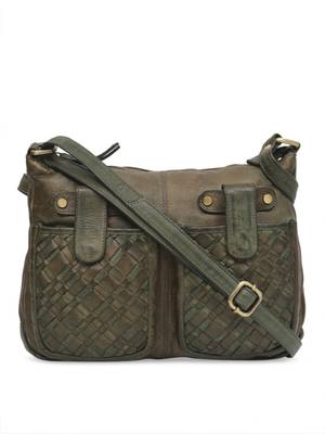 Annodyne Unisex Leather Handbag/Side Sling Leather Purse (Brown)     1