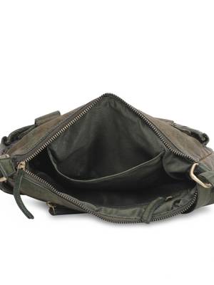 Annodyne Unisex Leather Handbag/Side Sling Leather Purse (Brown)     5