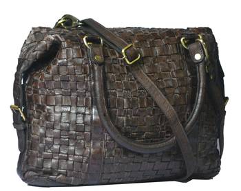 Annodyne Women's Leather Shoulder/Hand Bag (Black) 1