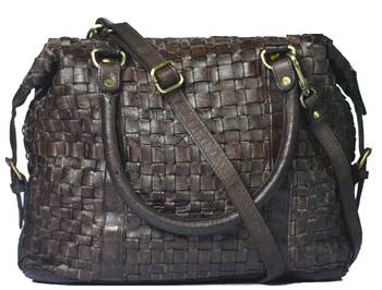 Annodyne Women's Leather Shoulder/Hand Bag (Black) 2
