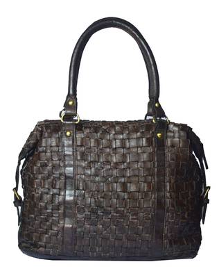 Annodyne Women's Leather Shoulder/Hand Bag (Black) 3