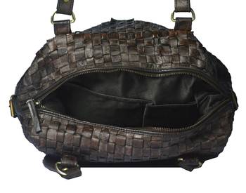 Annodyne Women's Leather Shoulder/Hand Bag (Black) 4