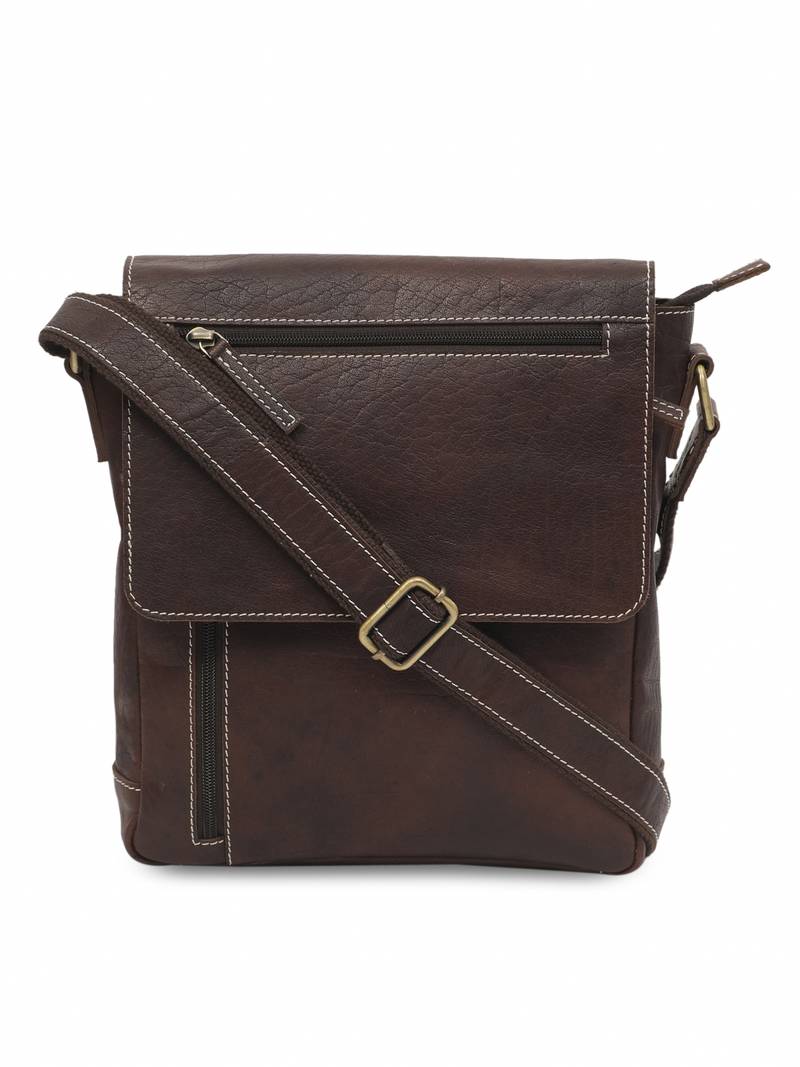 Annodyne Leather Messenger Bag Cum Cross Body Leather Sling Bag (Genuine Leather Bag)