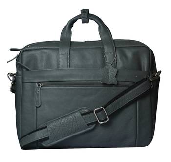 Annodyne Leather Messenger Bags For Men Office Laptop Bag -Grey 1