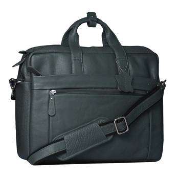Annodyne Leather Messenger Bags For Men Office Laptop Bag -Grey 2