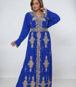 Dubai Kaftan Women Dress Long Gown Farasha Morocco Wear