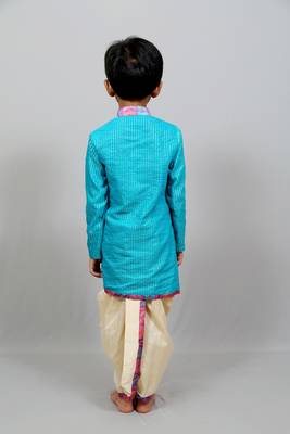 Angarakha style kurta with dhoti 2