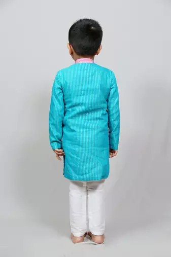 Dhoti and kurta with attached jacket