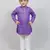 Purple Chanderi Full Sleeve kurta pajama for boys