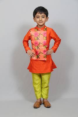 kurta with attached jacket and pant 1