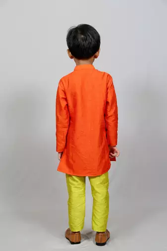 kurta with attached jacket and pant