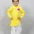 full sleeves yellow kurta with dhoti for boys
