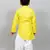 full sleeves yellow kurta with dhoti for boys