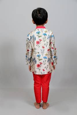 cross pattern kurta with churidaar pant 2