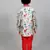 cross pattern kurta with churidaar pant