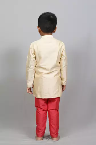 cross pattern kurta with churidaar pant