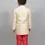 cross pattern kurta with churidaar pant