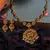 Leaf Style Shape Peacock ZINC Necklace