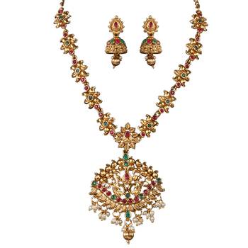 Leaf Style Shape Peacock ZINC Necklace 2