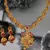 Dual Peacock Style ZINC Temple Necklace