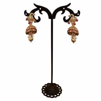Laxmi Ji Base Multi Peacock Zinc Temple Necklace 5