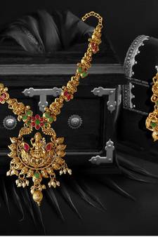 LAXMI JI Dual Leaf ZINC Necklace