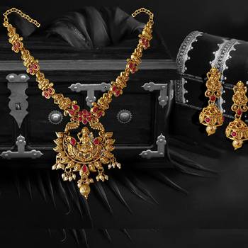 Leaf Style Temple ZINC Necklace Set 1